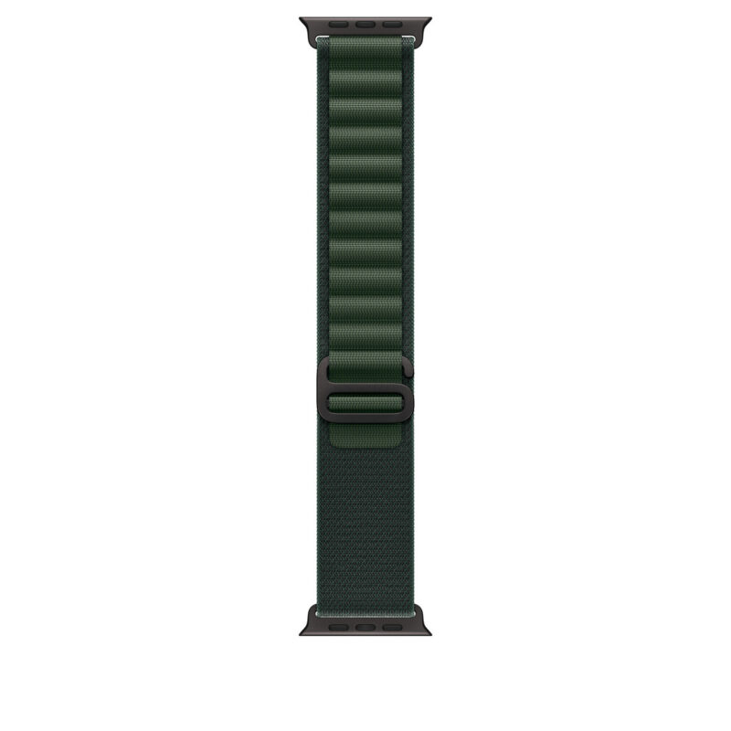 49mm Dark Green Alpine Loop - Medium - Black Titanium Finish