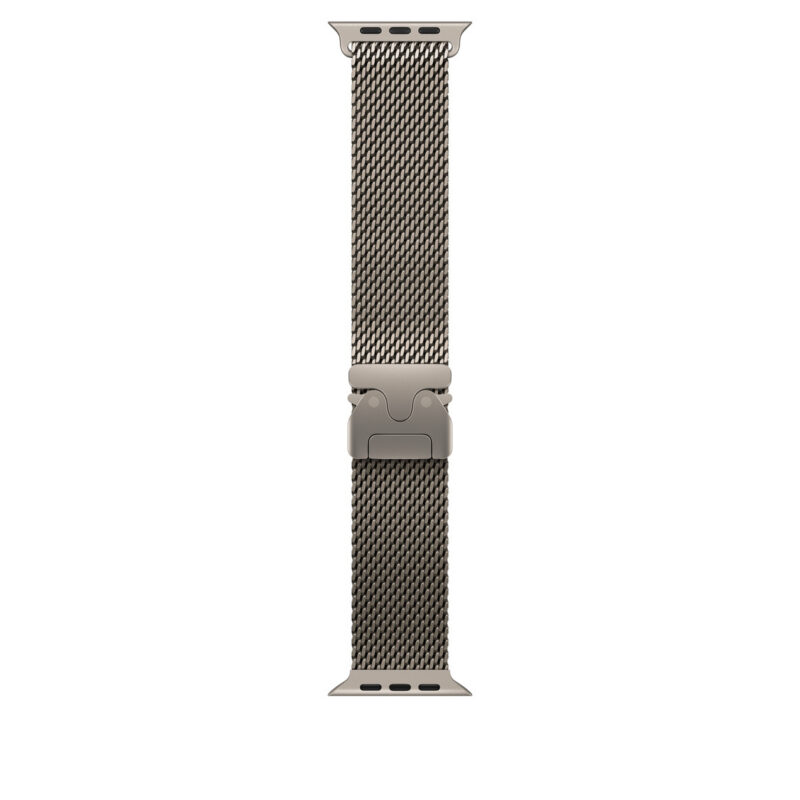 49mm Natural Titanium Milanese Loop - Small