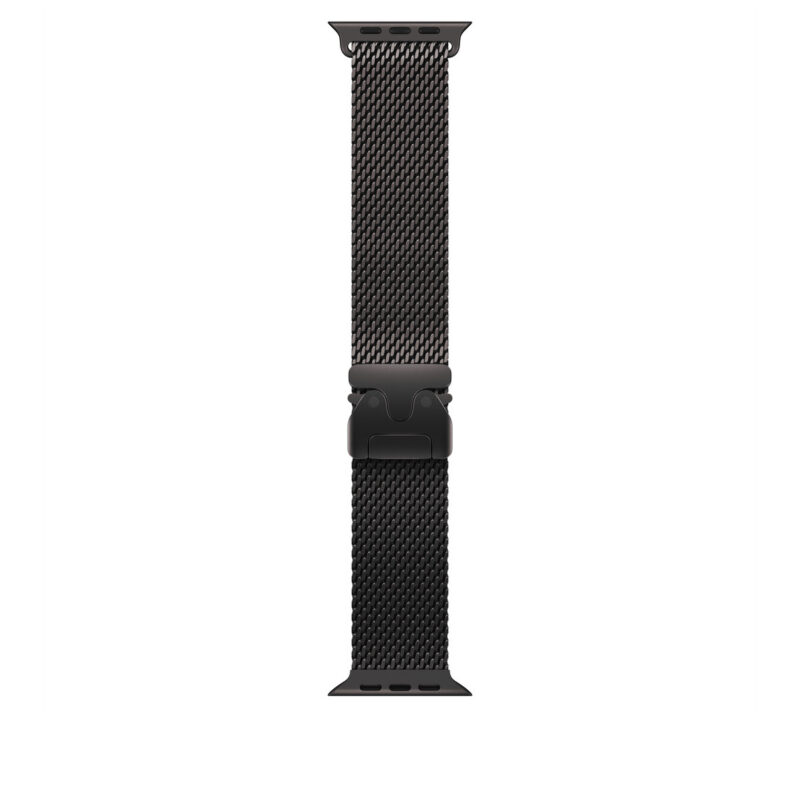 49mm Black Titanium Milanese Loop - Medium