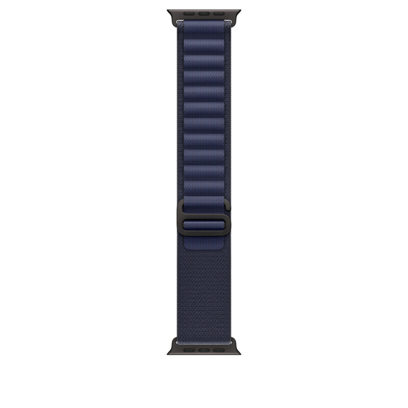 49mm Navy Alpine Loop - Large - Black Titanium Finish